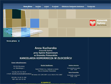 Tablet Screenshot of komornik-zlocieniec.pl